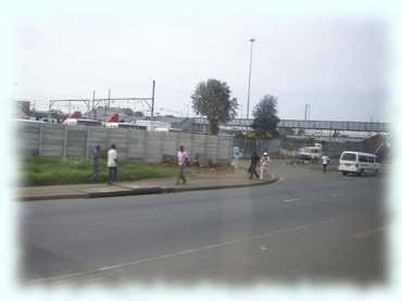 Strassenaufnahme in Johannesburg