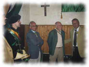 FM Tintifax, Philisterkonseniori AH Brutus und AH Pascal, und die Jubilare AH Arthus und AH Etzl