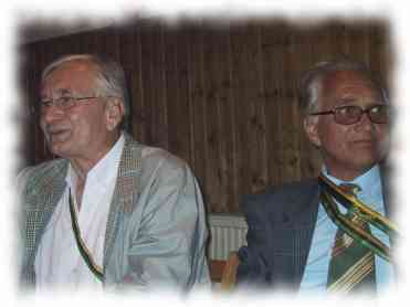 AH Orest und AH Dr.cer Etzl an der Kneiptafel