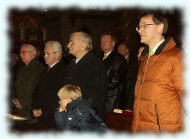 Bundesbrüder in der Kirche