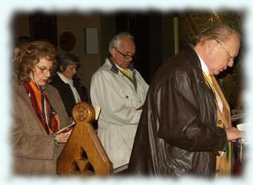Bundesbrüder in der Kirche