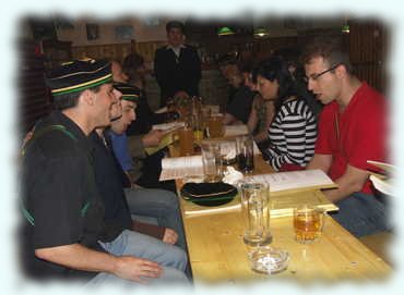 Blick über die Tafel Richtung Kontrarium Blick über die Tafel Richtung Kontrarium