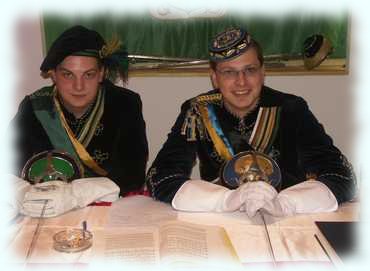 Das Präsidium mit Senior Chilli und Kbr Prometheus