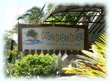 Die Tafel der Ocean Dream Divers