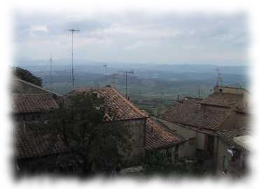 Aussicht von Volterra aus über die toskanische Landschaft