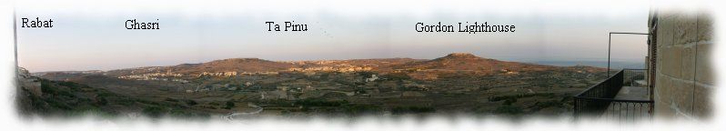 Panoramablick über den Osten Gozos