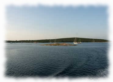 Bucht im Süden von Ist voller Yachten