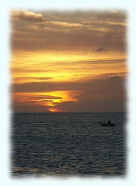 Sonnenuntergang in der Admirality Bay auf Bequia