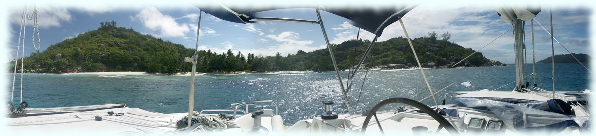 Panoramaphoto von der Westseite der Insel Grande Sœur