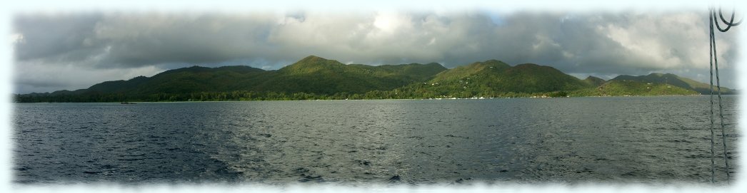 Ein Panoramaphoto von der Baie Volbert