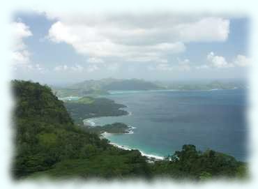 Ausblick über die Grande Anse bis zur Anse a la Mouche