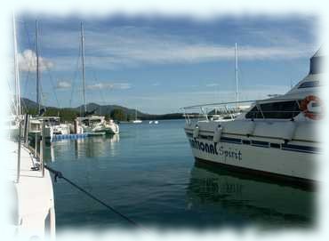 Ausblick aus dem Angel Fish Harbor Richtung Norden