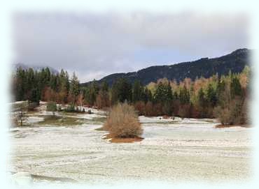 herbstliche/winterliche Landschaft im Gailtal
