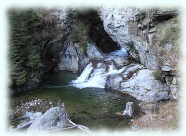 Wasserfall der Malteiner Wasserspiele