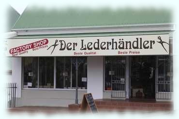 Geschäftsfassade des »Lederhändlers«