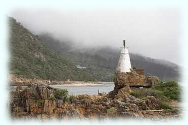 Der Leuchturm an der Einfahrt zur Lagune von Knysna