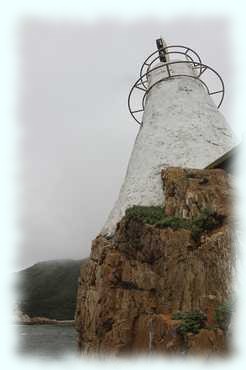 Der Leuchturm an der Einfahrt zur Lagune von Knysna