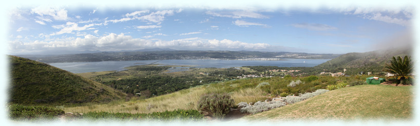 Panoramafoto von der Lagune von Knysna