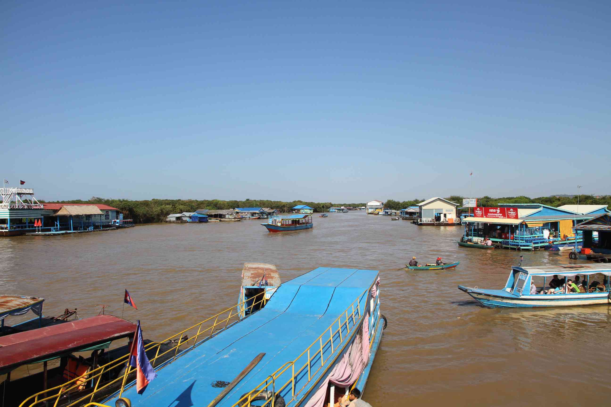 Der Kanal, der uns zum Tonle Sap See führte