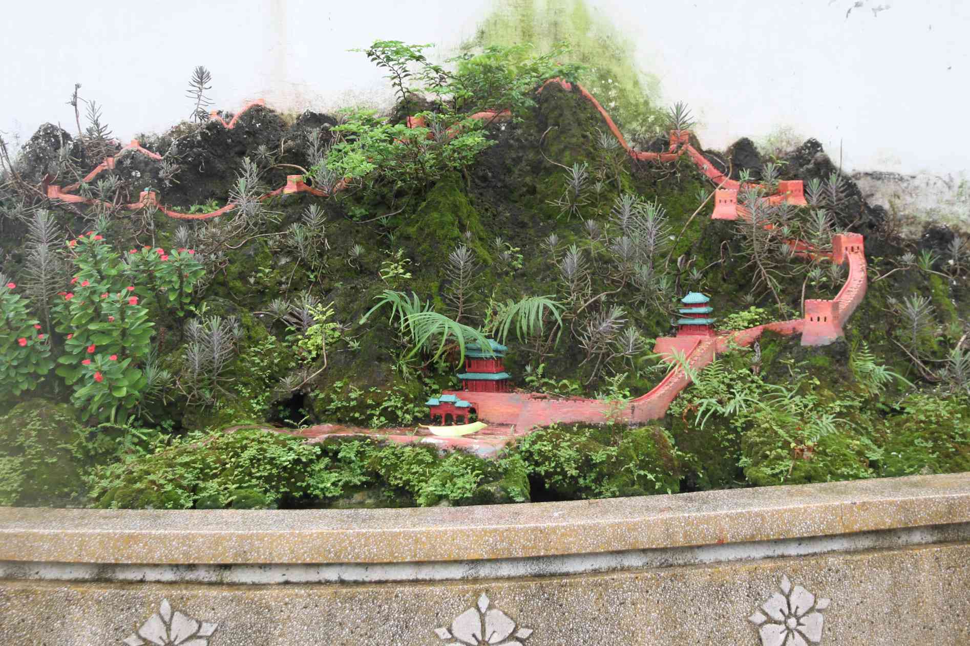 Model der chinesischen Mauer im Chinesischen Tempel Hội quán Phúc Kiến