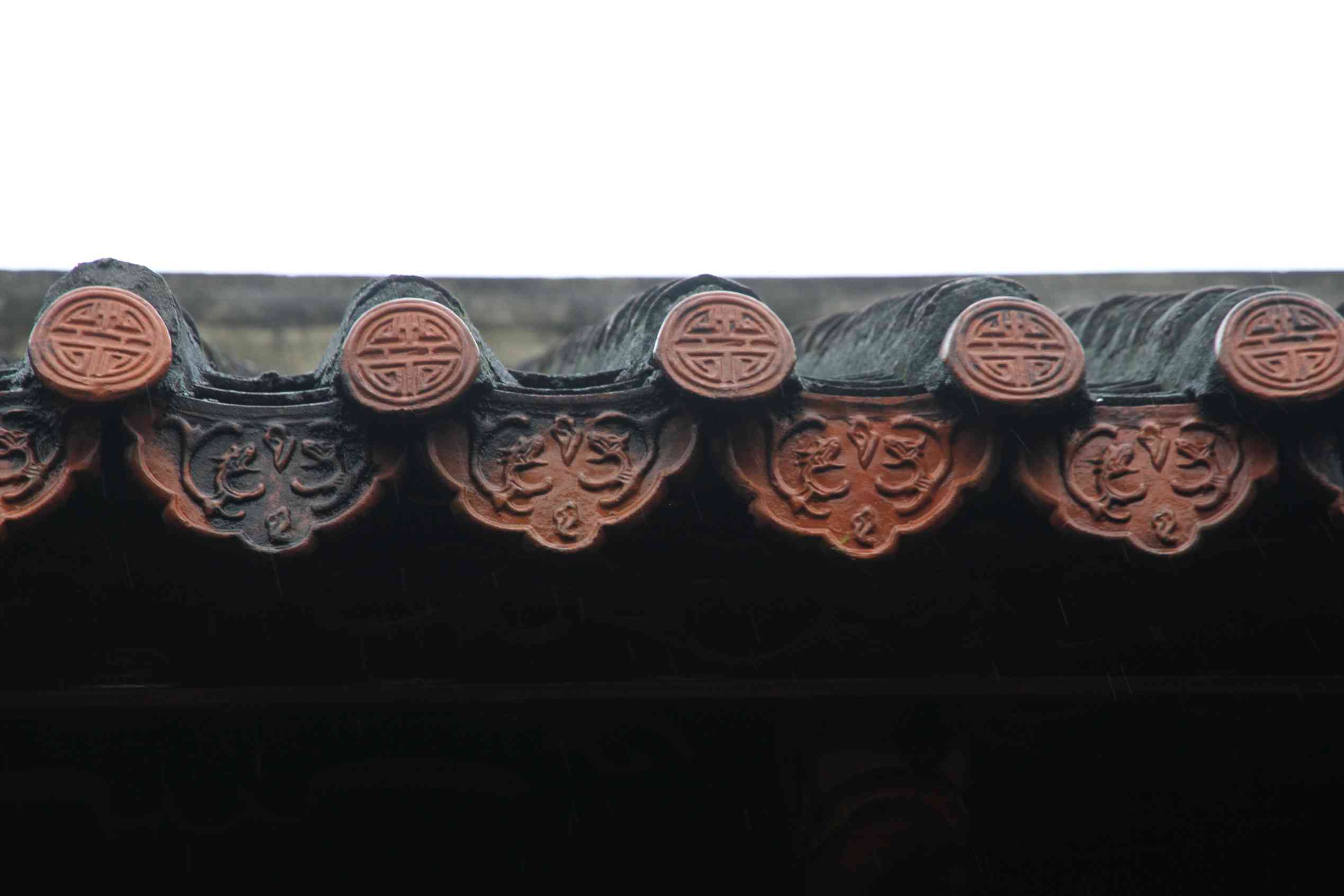Detail des Daches des Chinesischen Tempels Hội quán Phúc Kiến