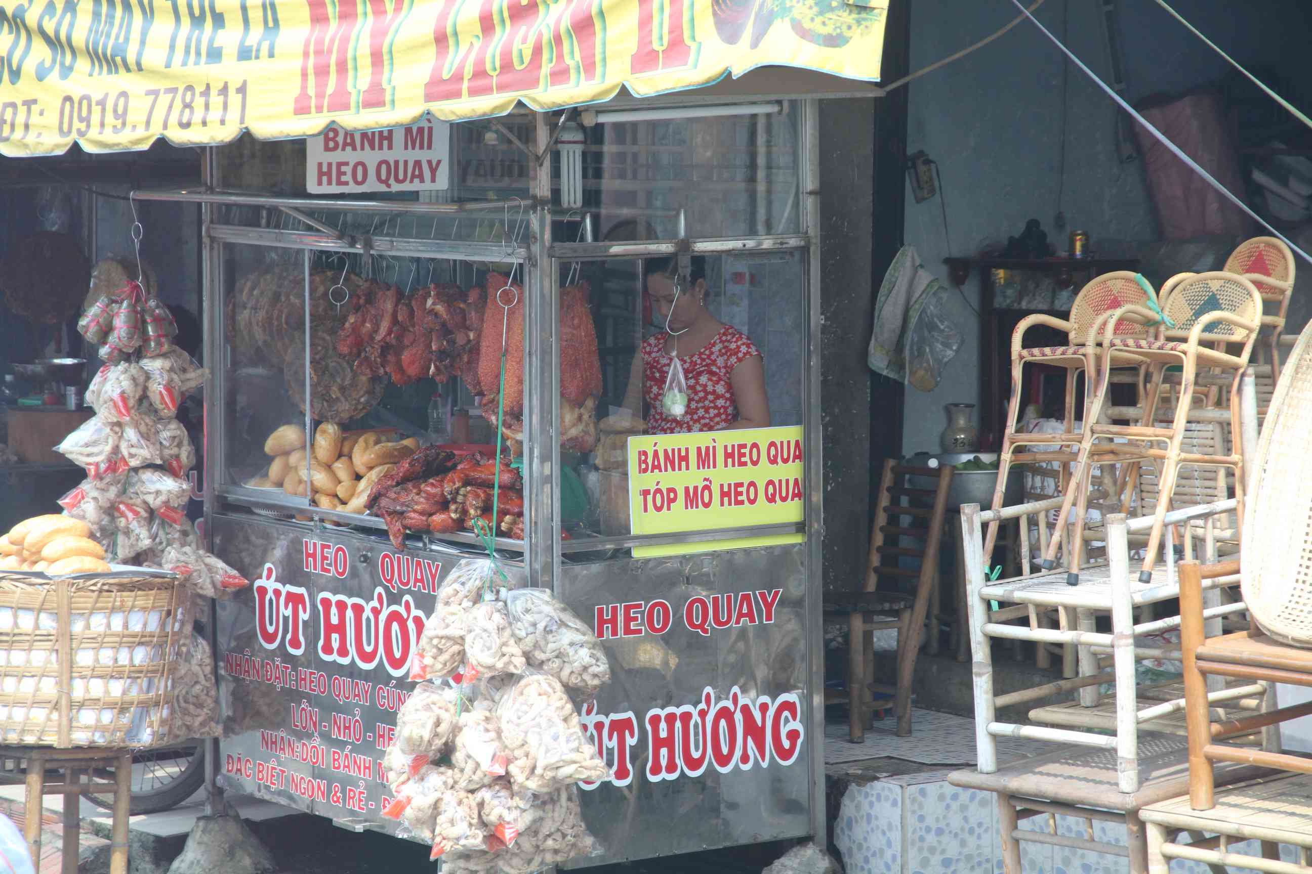 Verkauf von Köstlichkeiten am Straßenrand