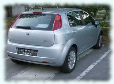 Rückansicht Fiat Punto Grande